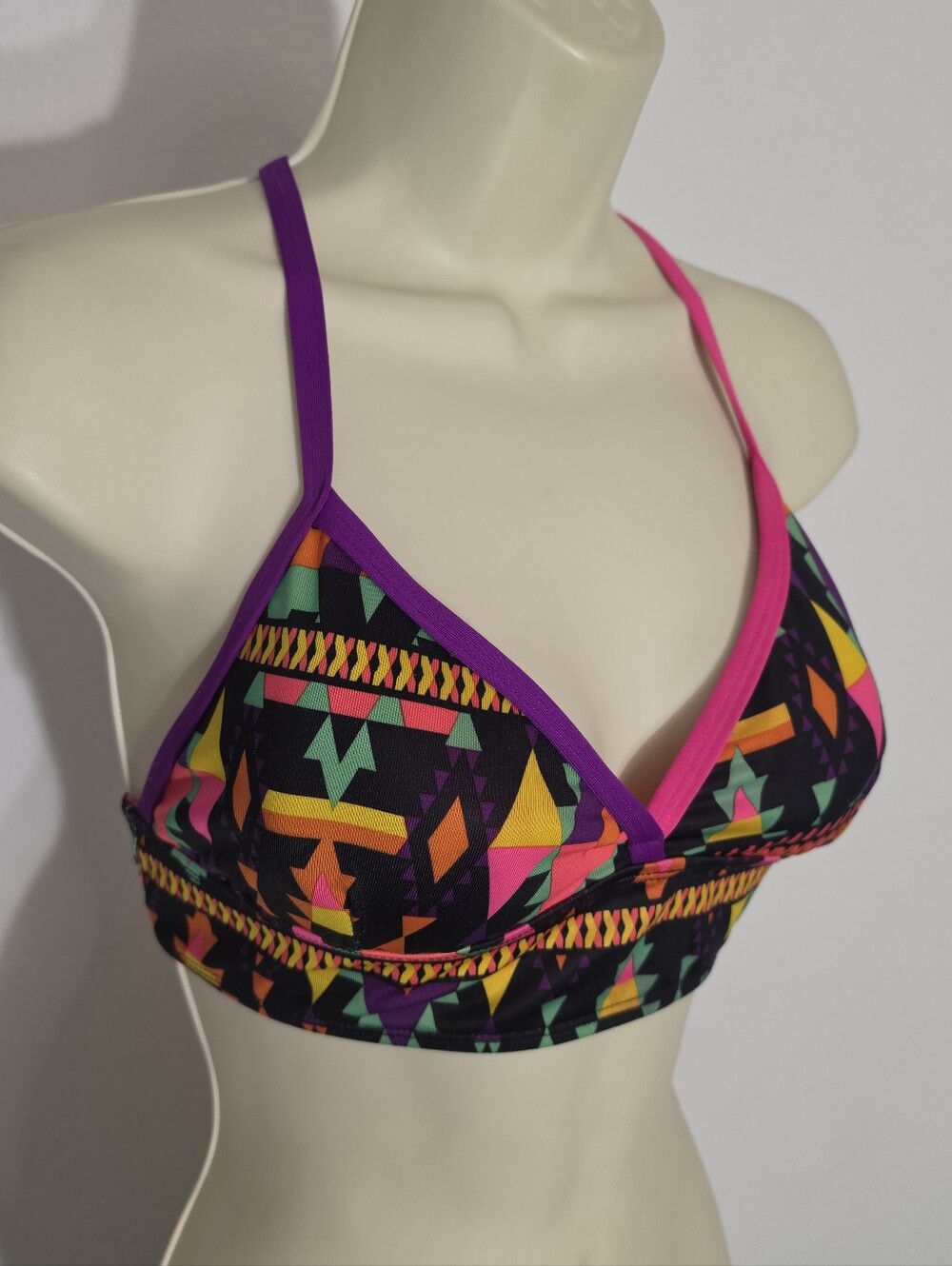 Dolfin Bikini Top Aztec Neon Pink Size S - Picture 5 of 11